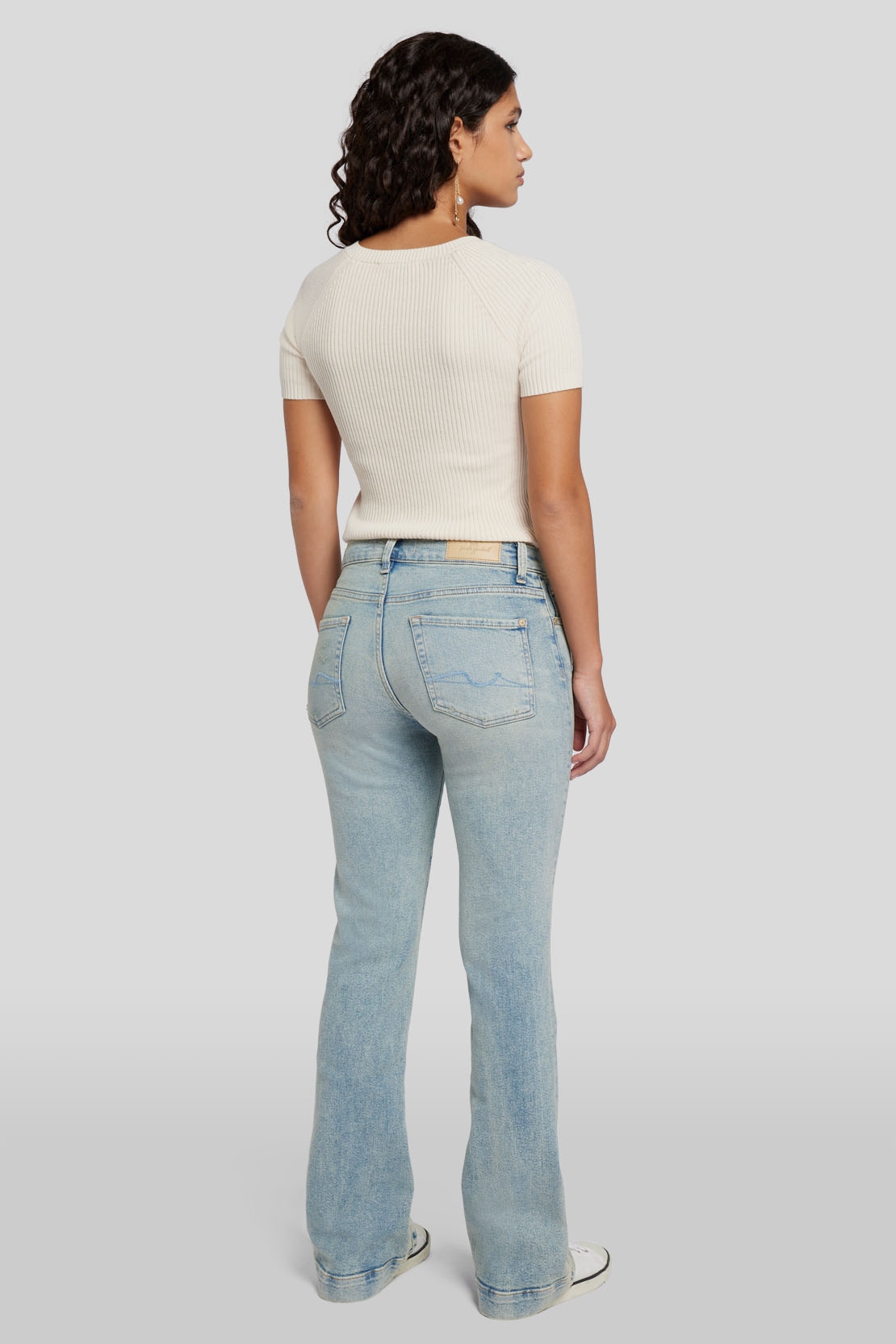 Bootcut Tailorless Luxe Vintage Desert Sky With Trouser Hem