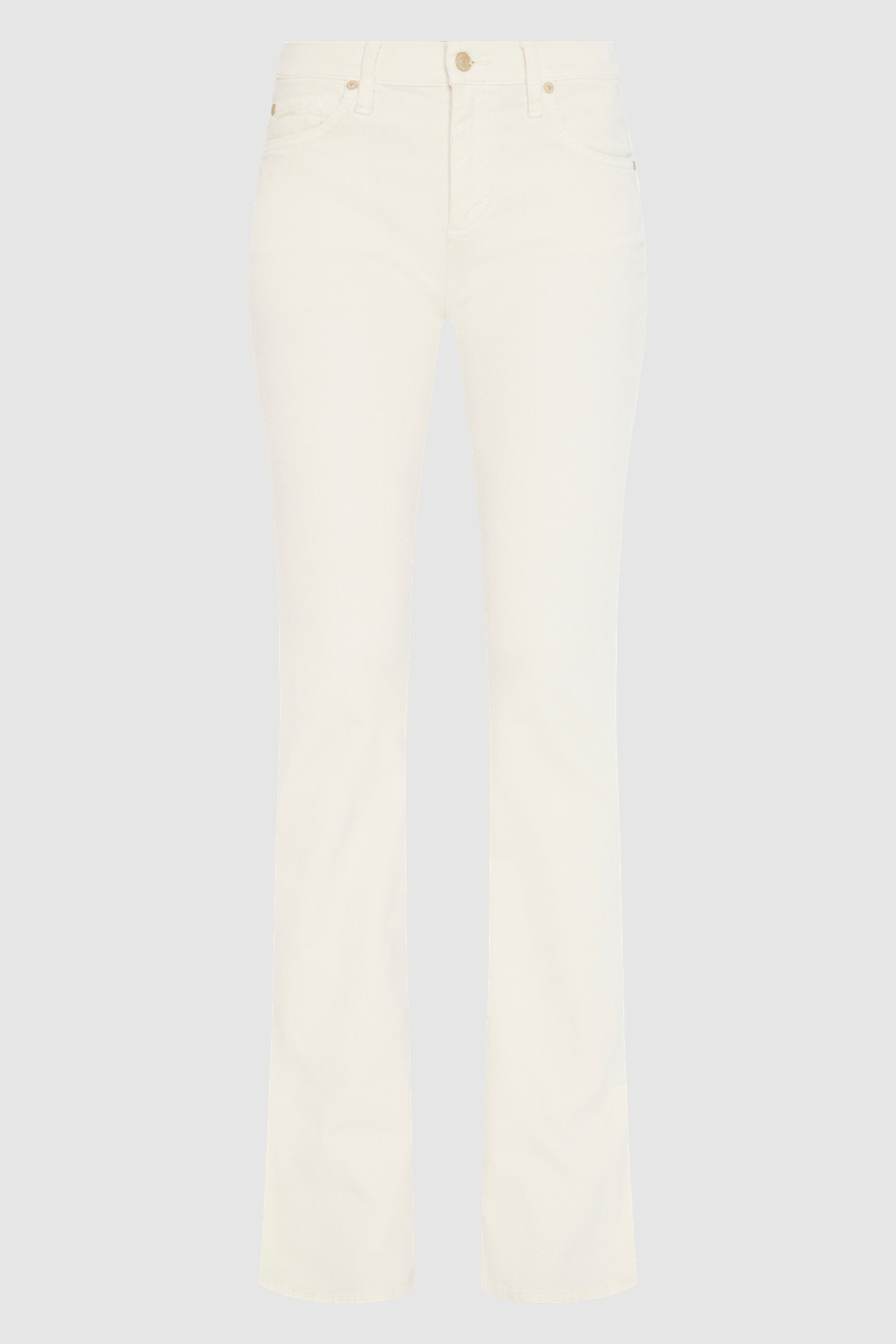 Bootcut Corduroy With Side Slit Eggshell - Bootcut Jeans | 7 Bootcut Corduroy With Side Slit Eggshell - Bootcut Jeans | 7